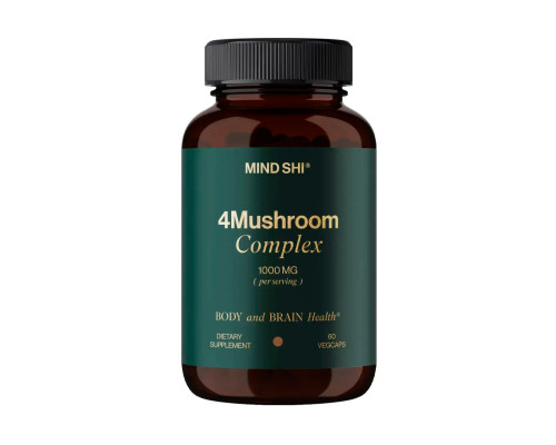 Комплекс 4 грибів, 4Mushroom Complex 1000 mg - 60 vegcaps
