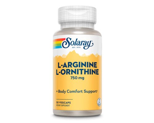 L-Arginine L-Ornithine 750mg - 50 vcaps