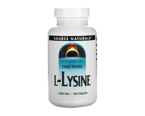 Лизин L-лизин L-Lysine 1000mg - 100 tabs
