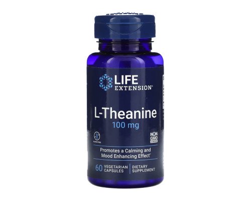 L-Теанін, L-Theanine 100 mg - 60 vcaps