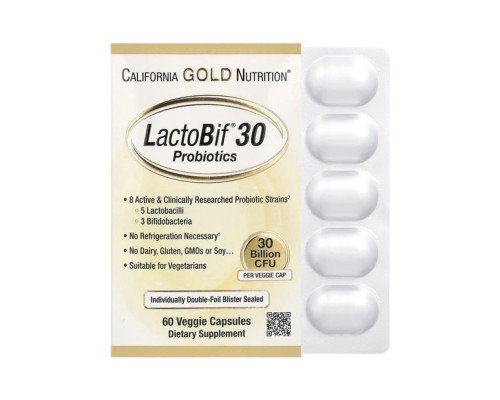 LactoBif 30 Probiotics - 60 veg caps