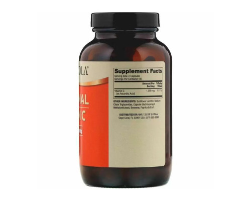 Липосомальный витамин С, Liposomal Vitamin C, Dr. Mercola, 1000 мг, 180 капcул
