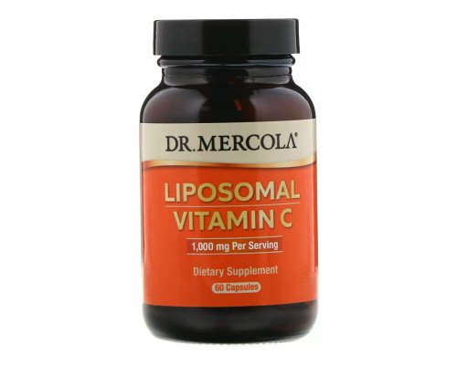 Ліпосомальний вітамін С, Liposomal Vitamin C, Dr. Mercola, 1000 мг, 60 капсул
