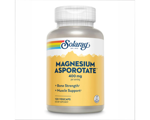 Магний в формах аспартата, цитрата и оротата Magnesium Asporotate 400mg - 120 vcaps