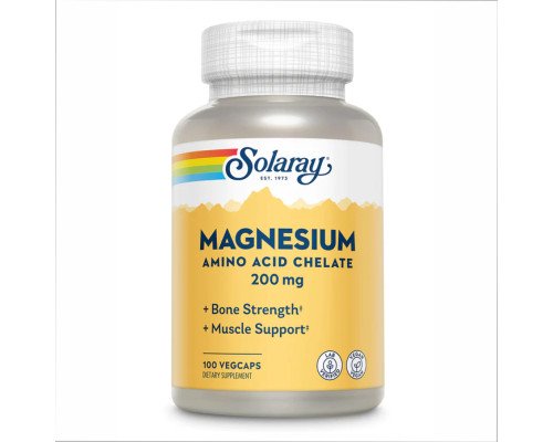 Магний хелат Magnesium 200mg - 100 vcaps