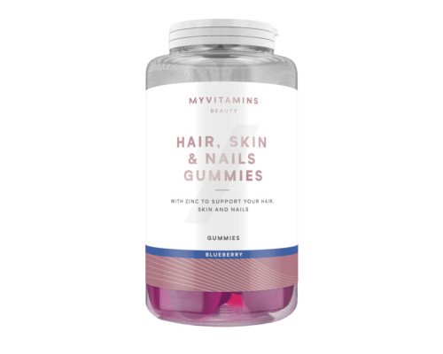 Hair Skin and Nails Gummies - 60 Gummies Blueberry