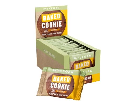 Myvegan Baked Cookie - 12x75g Salted Caramel