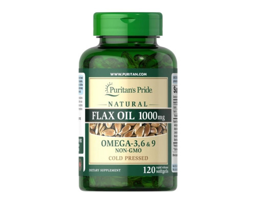 Natural Flax Oil 1200mg - 120 softgels