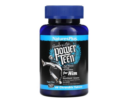 Мультивинамины для мальчиков-подростков Power Teen His Chewable - 60 tabs