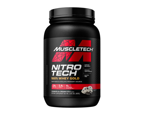 Nitro Tech 100% Whey Gold - 908g Cookies and Cream