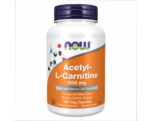Ацетил-L-карнитин (ALC)  Acetyl L-Carnitine 500mg - 100 vcaps