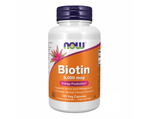 BIOTIN 5000mcg - 120 vcaps