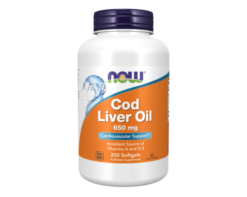 Cod Liver Oil 650mg - 250 sgels