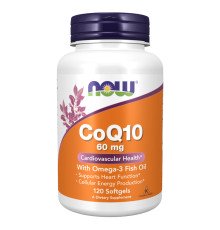 CoQ10 60mg with Omega-3 - 120 sgels