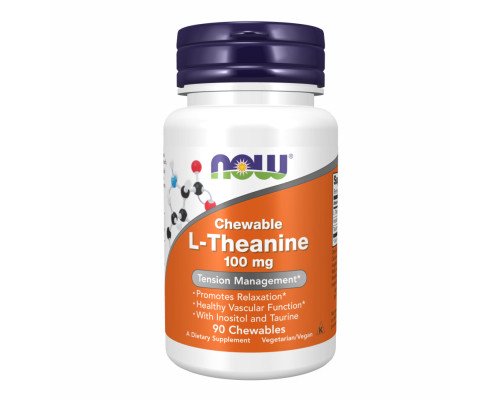L-Теанін, L-Theanine 100mg Plus - 90 loz