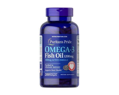 Omega-3 Fish Oil 1200 mg (360 mg Active Omega-3) - 200 softgels