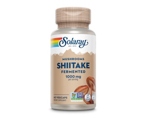 Шиитаке ферментированный гриб Fermented Shiitake Mushroom 1000mg - 60 vcaps