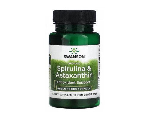 Organic Spirulina & Astaxanthin - 120 veg tabs