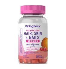Hair Skin Nails Gummies 2500 of biotin - 80 veg gummies