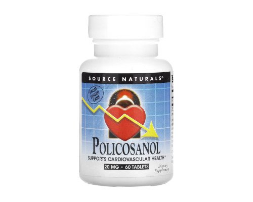Полікозанол Policosanol 20mg - 60 tabs
