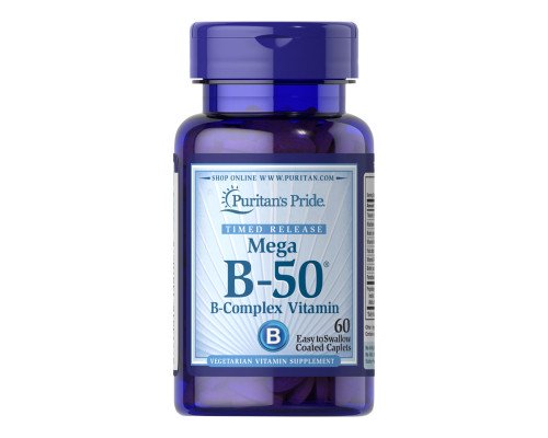 Vitamin B-50 Complex Timed Release - 60 Caplets