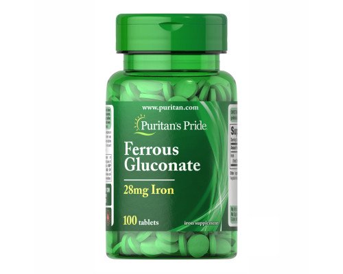 Ferrous Gluconate (28 mg Iron ) - 100 Tablets