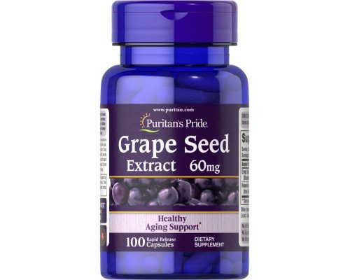 Grape Seed Extract 60 mg with Resveratrol 30mcg - 100 capsules