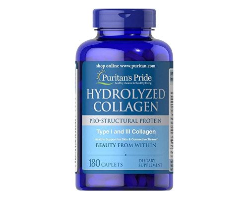 Hydrolyzed Collagen Pro - Structural Protein Type 1 and 3 Collagen - 180caps