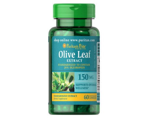 Olive Leaf Standardized Extract 150mg - 60capsules