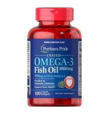 Omega-3 Fish Oil 1000 mg (300 mg Active Omega-3) - 100 Softgels