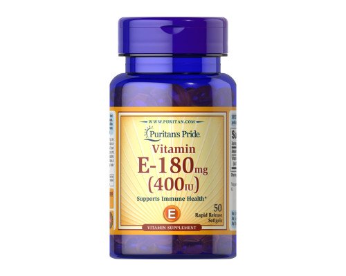 Vitamin E 180 mg 400 IU - 50 softgels