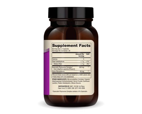 Кверцетин Quercetin and Pterostilbene Advanced - 60 caps