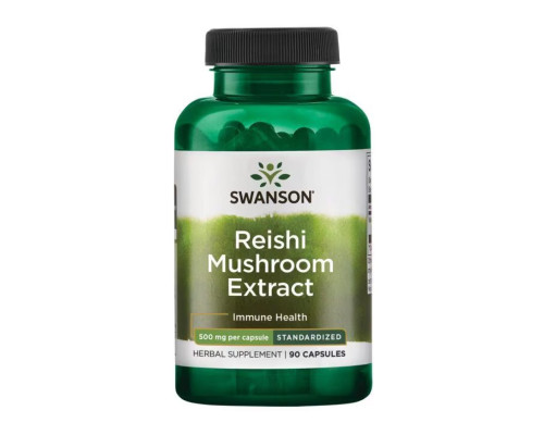 Reishi Mushroom Extract Standardized 500mg - 90 caps