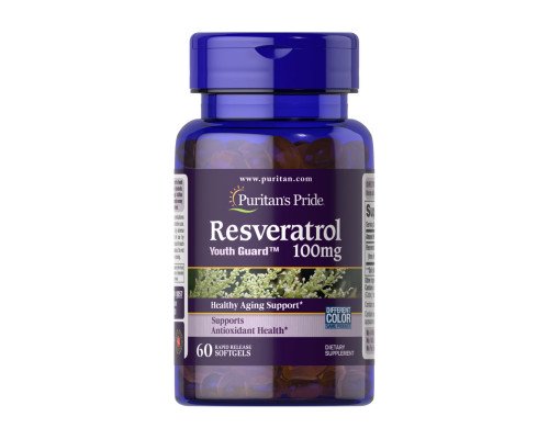 Resveratrol 100 mg - 60 softgels