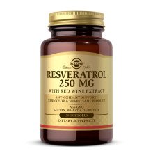 Resveratrol 250mg with Red Wine Extract - 30 softgels