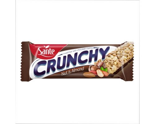 Crunchy bar - 25x40g Nuts and Almonds with Chocolate