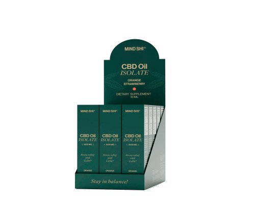 Шоу-бокс MIND SHI CBD Oil Isolate Mix