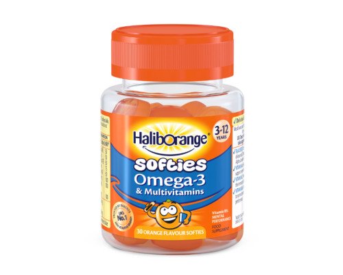 Softies Omega-3 & Multivitamin - 30 softgels Orange