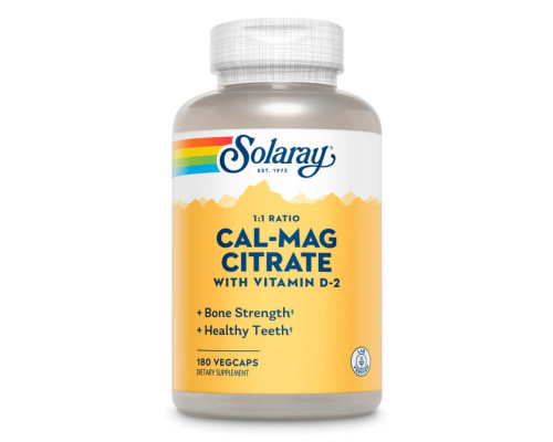 Кальцій магній Cal-Mag Citrate - 180 veg caps
