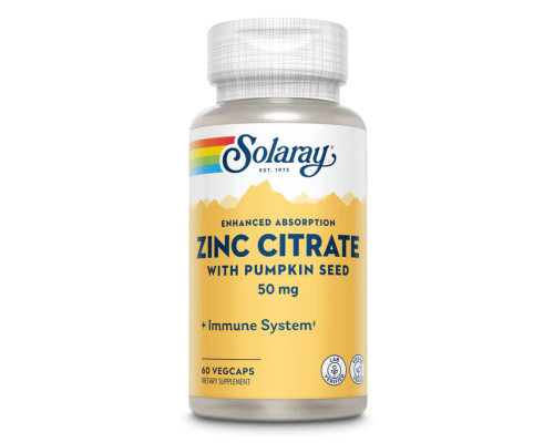 Zinc Citrate 50mg - 60 vcaps