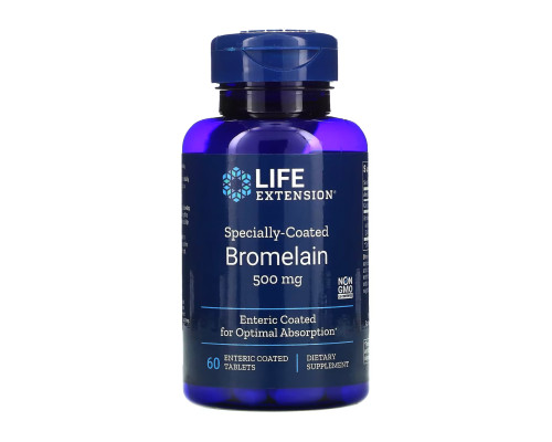 Specially-Coated Bromelain	500 mg - 60 tabs
