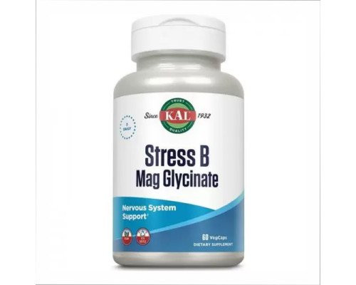 Антістрес комплекс з магнієм Stress B Magnesium Glycinate - 60 vcaps