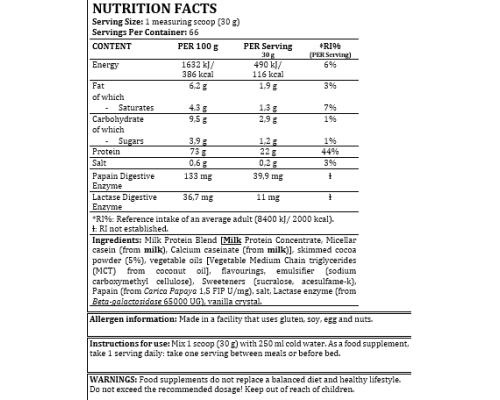 Casein Complex - 2000g Chocolate Caramel