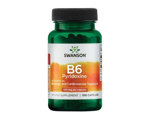 B6 Pyridoxine 100mg - 100caps