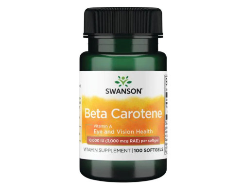 Beta-Carotene 10,000 IU (3000 mcg RAE) - 100 Sgels