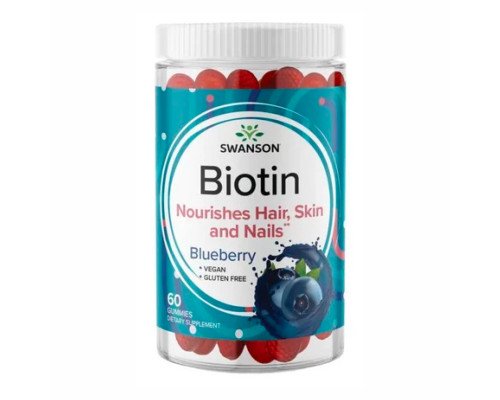 Biotin - 60 Gummies Blueberry
