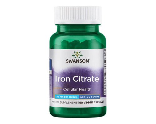 Iron Citrate 25mg - 60veg caps