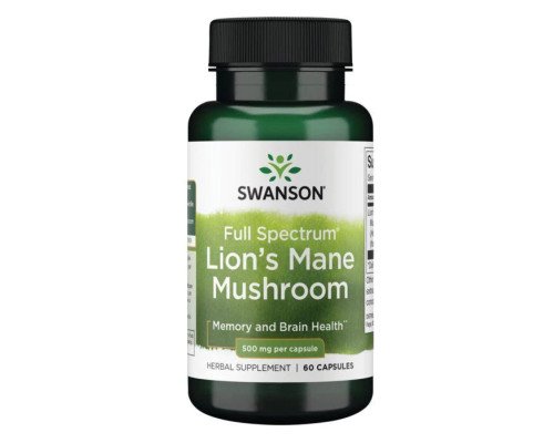 Lions Mane Mushroom 500mg - 60caps
