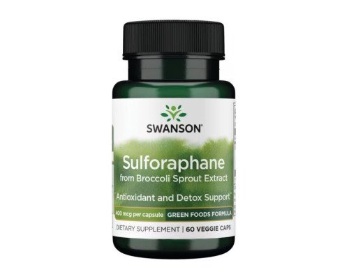Sulforaphane from Broccoli Sprout Extract 400 mcg - 60veg caps