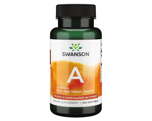Vitamin A 10,000 IU - 250 Softgels
